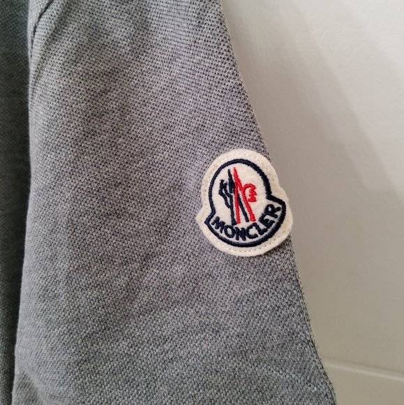 Moncler Gray Polo Shirt Size L - Picture 3 of 10